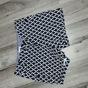 Crown & Ivy navy patterned shorts